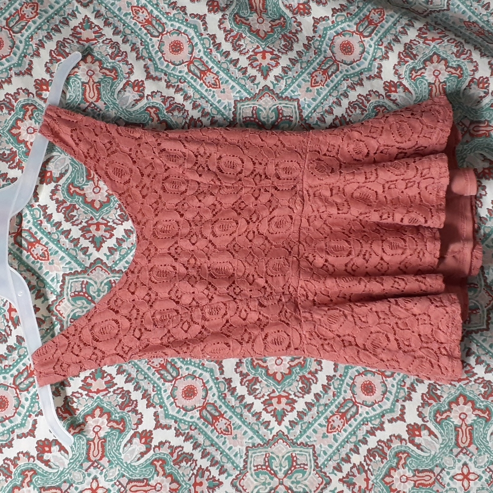 Forever 21 Coral Pink Sleeveless Blouse, Size S